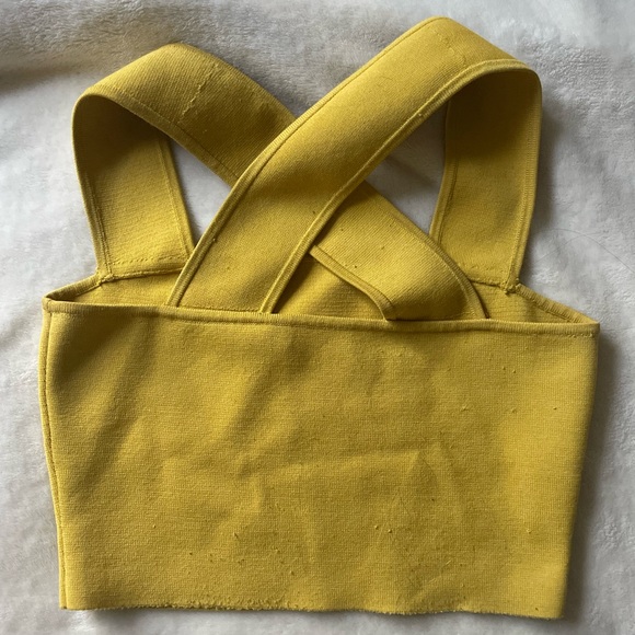 Aritzia Sculpt Knit Square Neck Crop Top - Picture 2 of 4